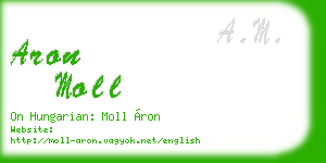 aron moll business card